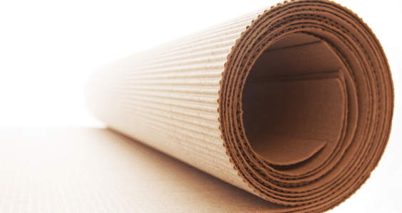 Corrugated cardboard roll